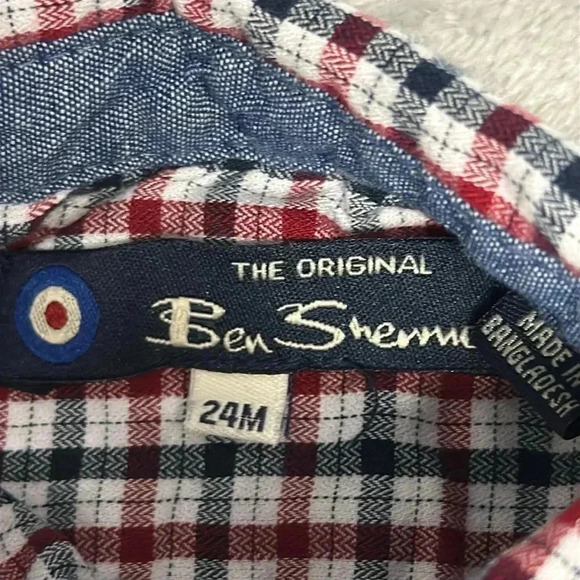 Ben Sherman - Long Sleeve Button Down Kids Shirt. Size 24 months - Picture 3 of 4
